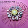 How To Make Sunburst Wall Art with barbq sticks for Fall Home Decoration