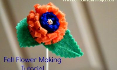How To Make Felt Fabric Flower In Two Minutes