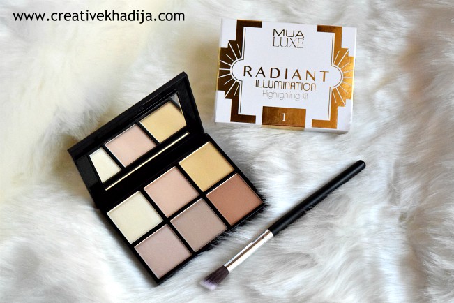 MUA Luxe Highlight Kit Review swatches & product photography by Creative Khadija blogger