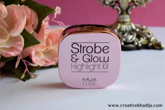 MUA Luxe Strob & Glow Highlight Kit Review swatches & product photography by Creative Khadija blogger