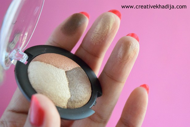 Elf Peach Please Baked Eye Shadow Trio Review & Swatches By Creative Khadija