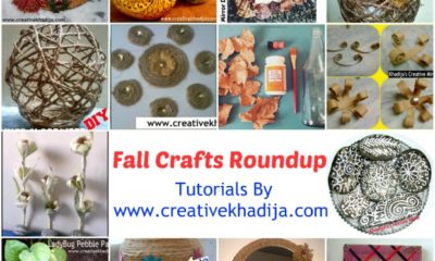 fall crafts ideas & creations roundup post by Creative Khadija
