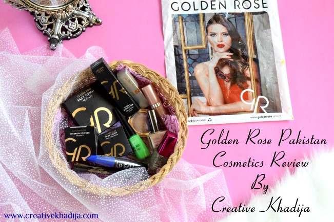 Golden Rose Pakistan Cosmetics Swatches & Review by Creative Khadija