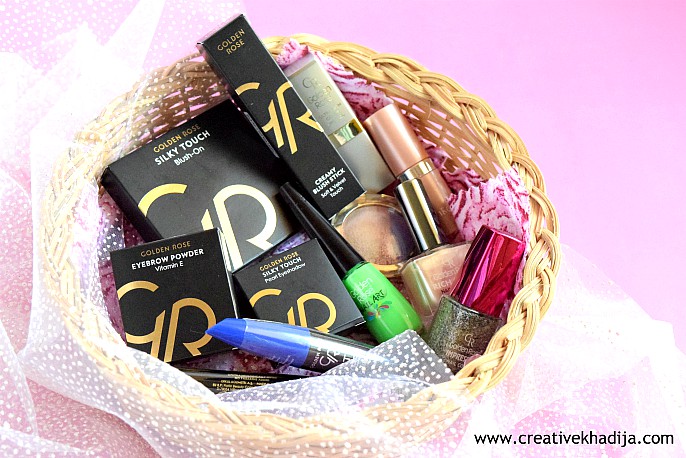 Golden Rose Pakistan Cosmetics Swatches & Review by Creative Khadija