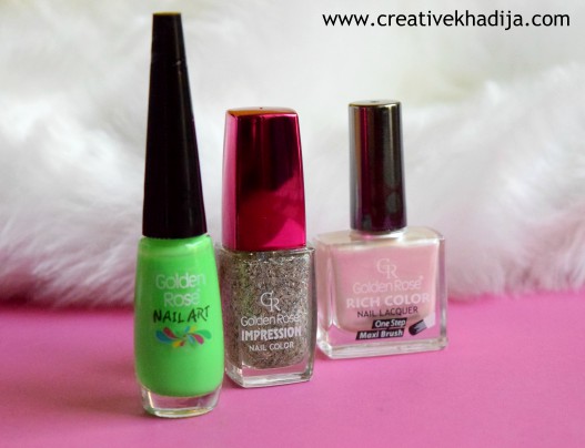 Golden Rose Pakistan Cosmetics Swatches & Review by Creative Khadija