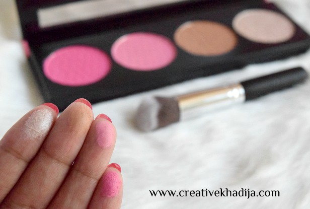 L.A Girl Beauty Brick Blush - Pinky Review swatches & product photography by Creative Khadija blogger