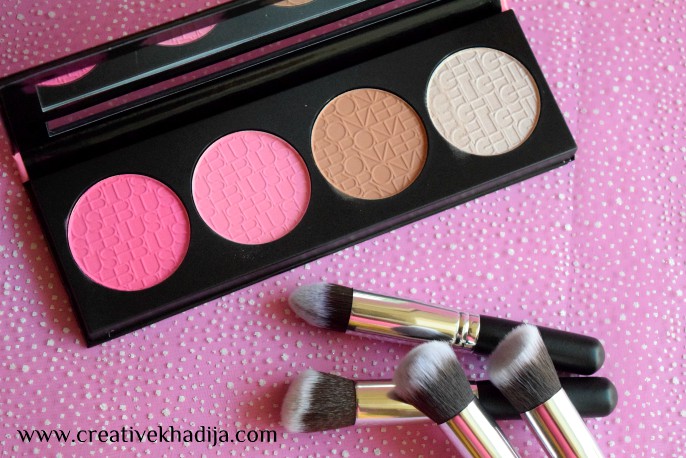 L.A Girl Beauty Brick Blush - Pinky Review swatches & product photography by Creative Khadija blogger