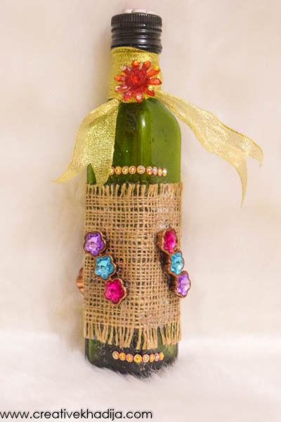 easy creative ideas for glass bottle recycling and decor by creative khadija blog