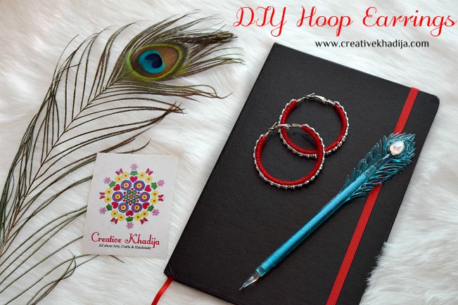 how to make thread wrapped hoop earrings jewelry