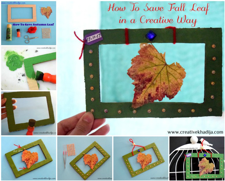 how to save fall-autumn leaf for crafts or creative style art piece