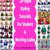 best hijab styles tutorials for girls working ladies and students