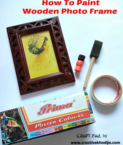 how to make wooden frame with color block neon paints
