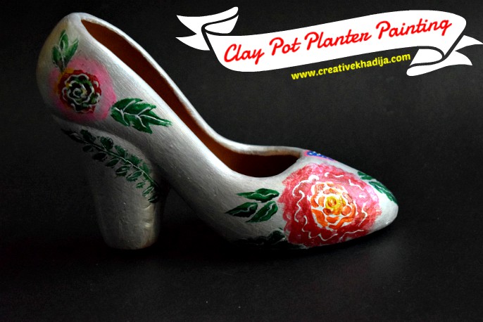 Clay Pot Planter Painting Idea for Home and Garden Decor