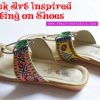 Pakistani truck art inspired painting on shoes by Creative Khadija