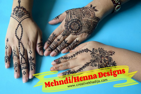 Easy Front hand flower henna design for beginners - YouTube