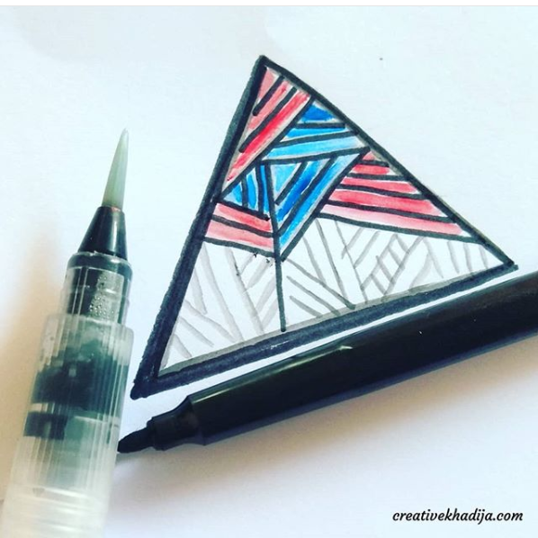 instagram inktober 2018 challenge pen and ink drawings by Creative Khadija