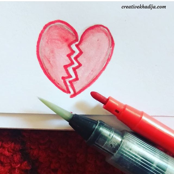 instagram inktober 2018 challenge pen and ink drawings by Creative Khadija