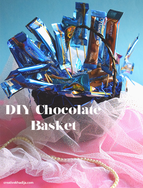 How to decorate and wrap a chocolate filled gift basket