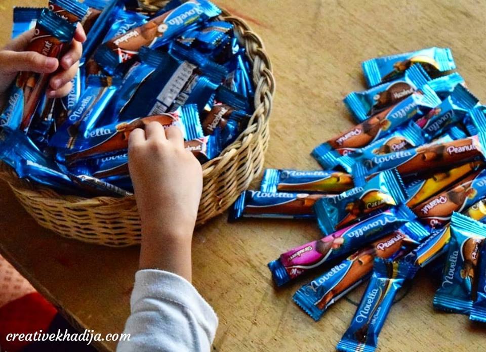 How to decorate and wrap a chocolate filled gift basket 