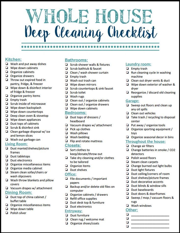 spring cleaning checklist with step by step guide how to start cleaning