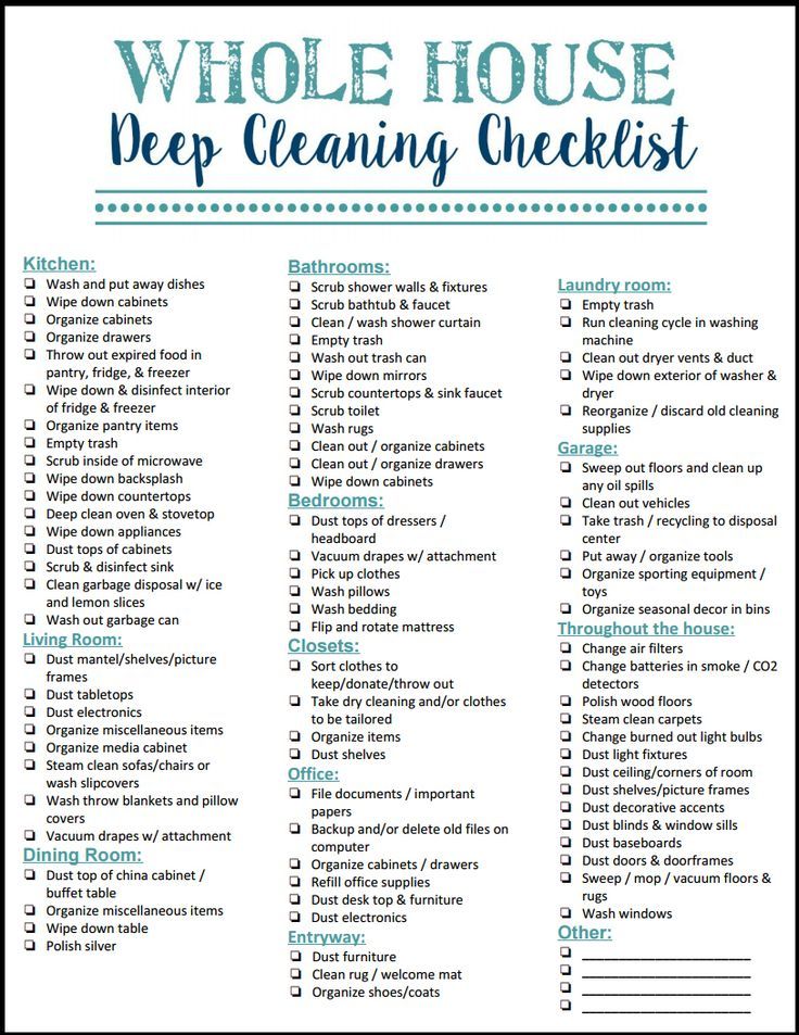 Spring Cleaning List and Why You Need to Make It