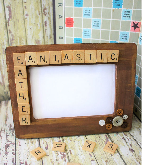 fathers day crafts for preschoolers scrabble tile frame