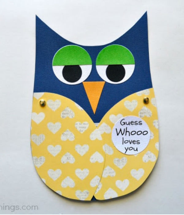 fathers day crafts for preschoolers owl card