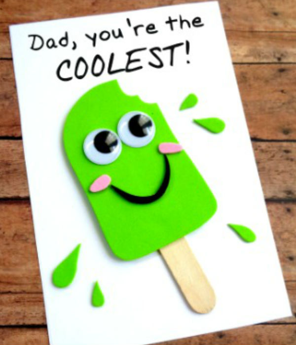 fathers day crafts for preschoolers popsicle card