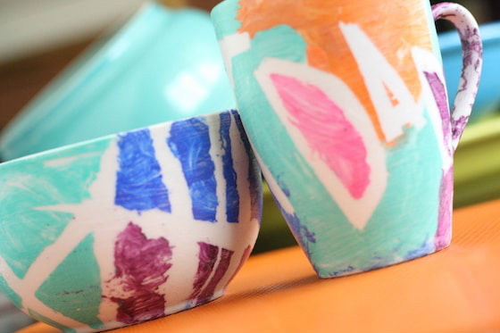 fathers day crafts for preschoolers gift mug and bowl