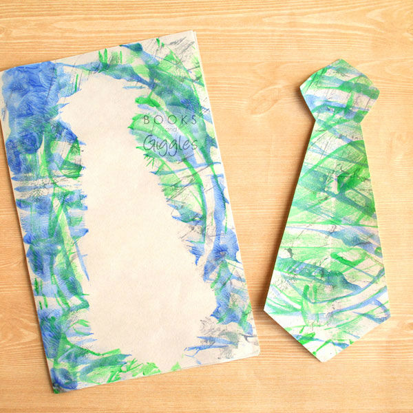fathers day crafts for preschoolers finger painting tie