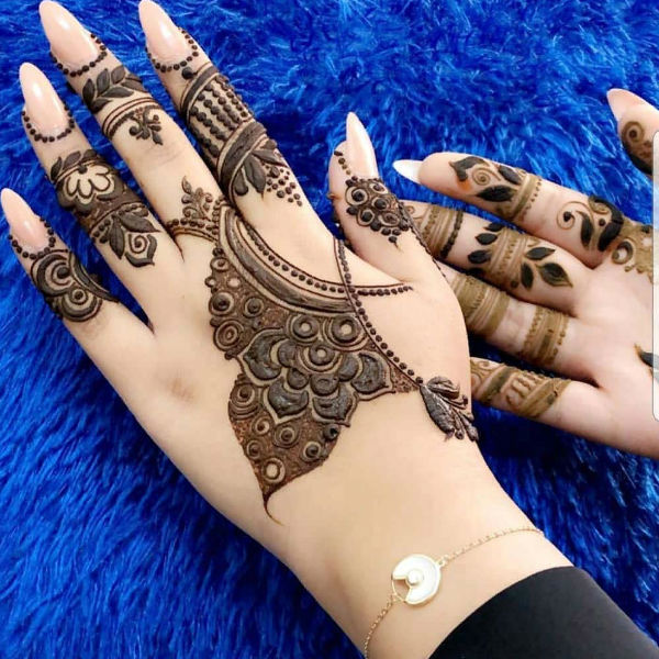 Buy Apcute Mehendi Design sticker Set of - 4 Piece | Mehndi Design Stencil  for hands | Henna Tattoo Stencils for Women and Girls |Design No -  APCUTE-S-H7-8 Online at Low Prices