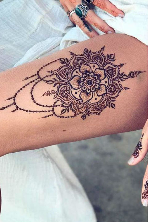 latest mehndi designs for girls henna body art 6