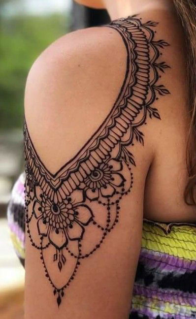 latest mehndi designs for girls henna body art 7