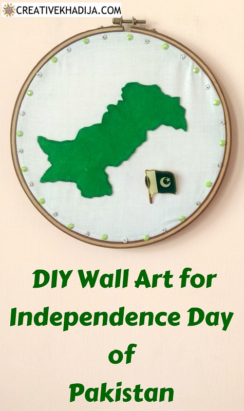 Wall Art Decor DIY for Pakistan Independence Day