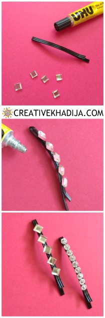 how to design and decorate pearl hair pins DIY