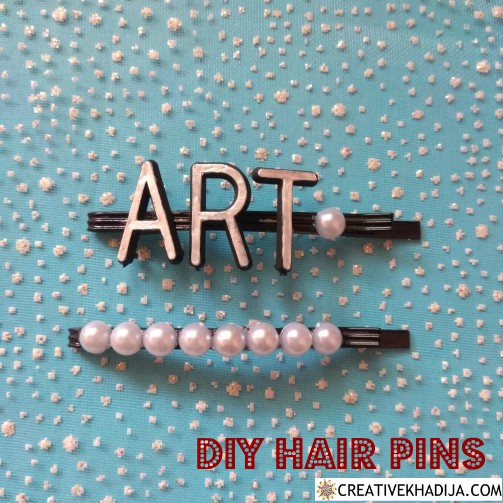 how to design and decorate pearl hair pins DIY