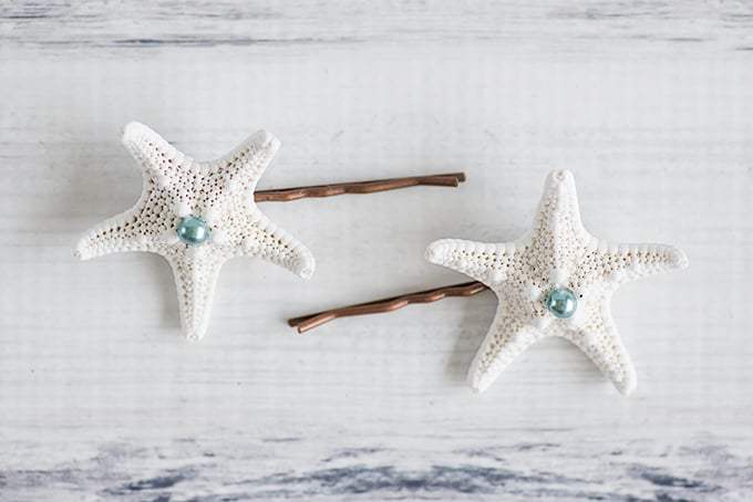 easy diy hair pins ideas starfish hair pins