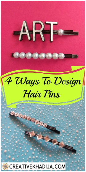 how to design and decorate pearl hair pins DIY