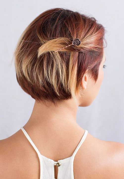 hairstyles for short hair with hair pins 4