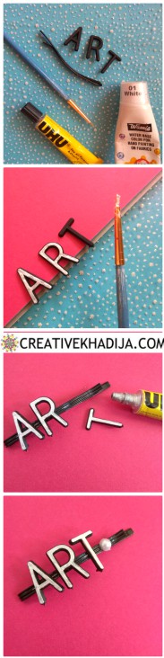 how to design and decorate pearl hair pins DIY