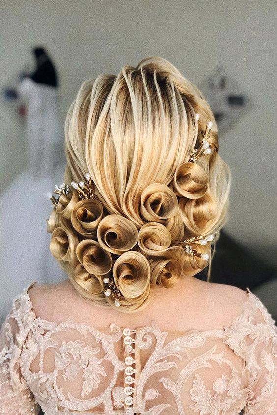 pearl hair pins with updo hairstyles 12