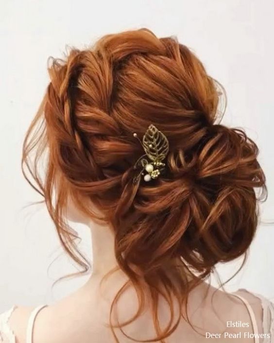 pearl hair pins with updo hairstyles 8