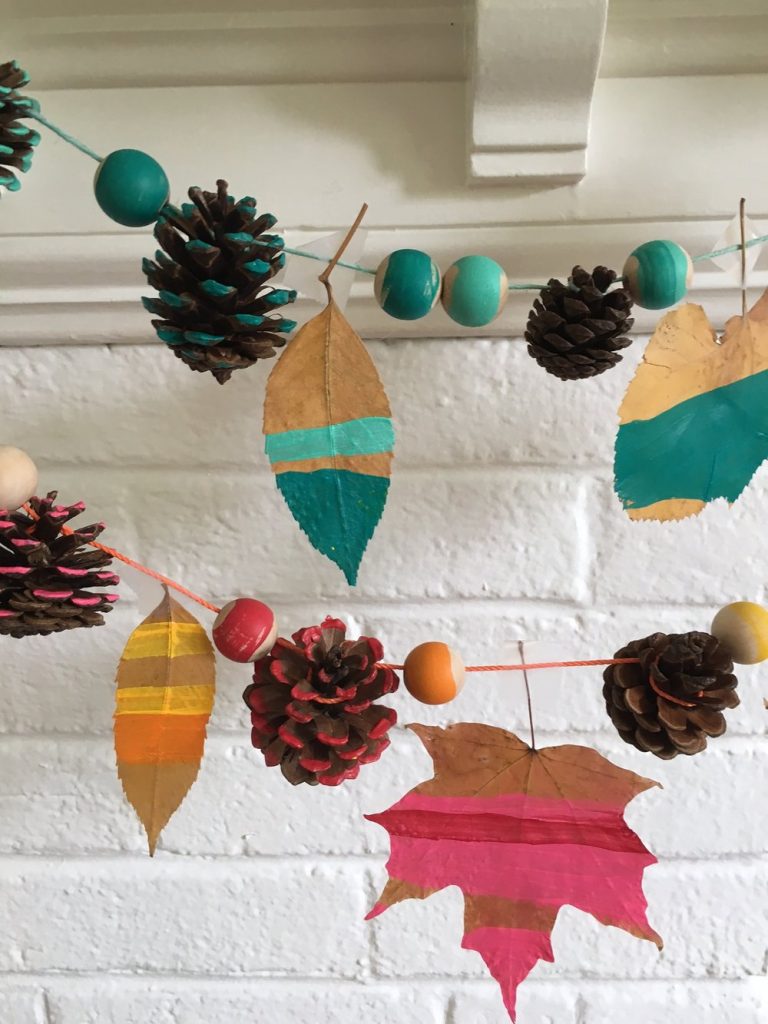 best fall banner and garland ideas from pinterest pine cone banner