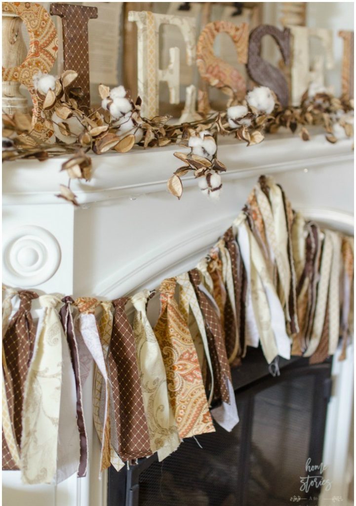 best fall banner and garland ideas from pinterest fabric tie banner