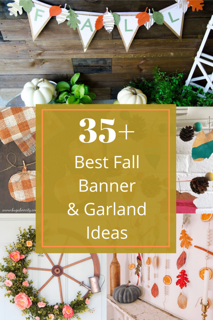 fall banner ideas and garland making