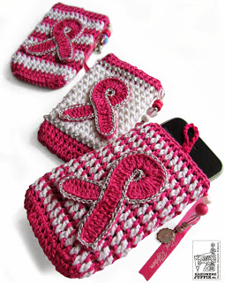 easy crafts for breast cancer awareness month crochet phone case