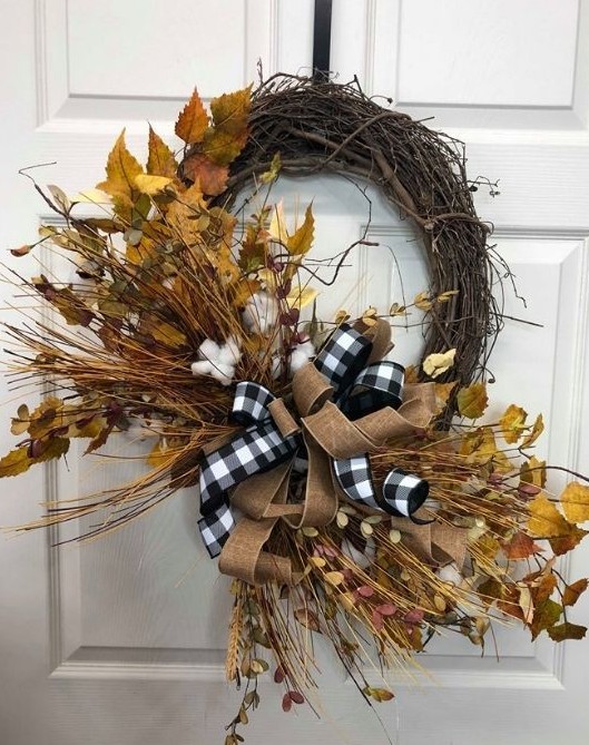 best fall banner and garland ideas from pinterest cotton stem wreath