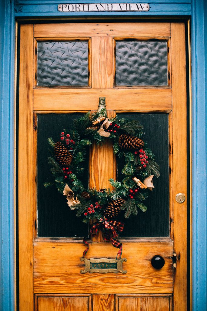 home renovation ideas have wreath on door