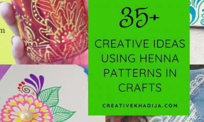 creative ideas using henna patterns in crafts
