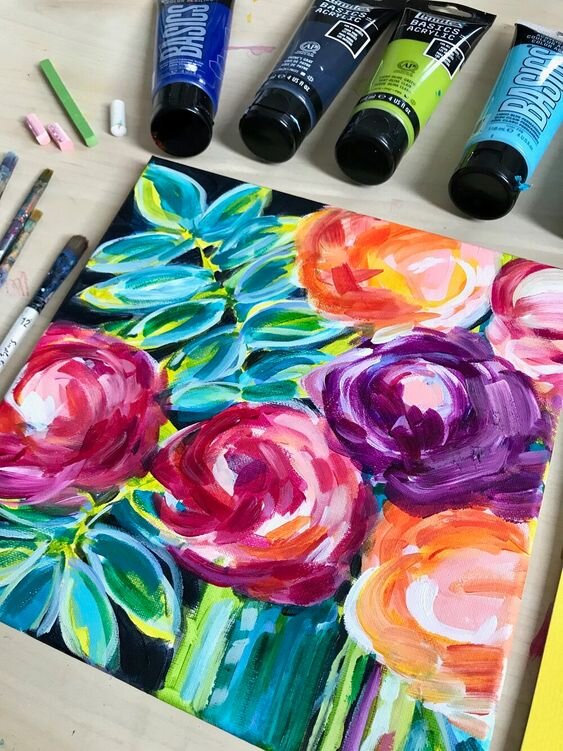 Featured image of post Cute Easy Painting Ideas Flowers : Dotted with flowers, bunnies, and trees, they look spectacular.